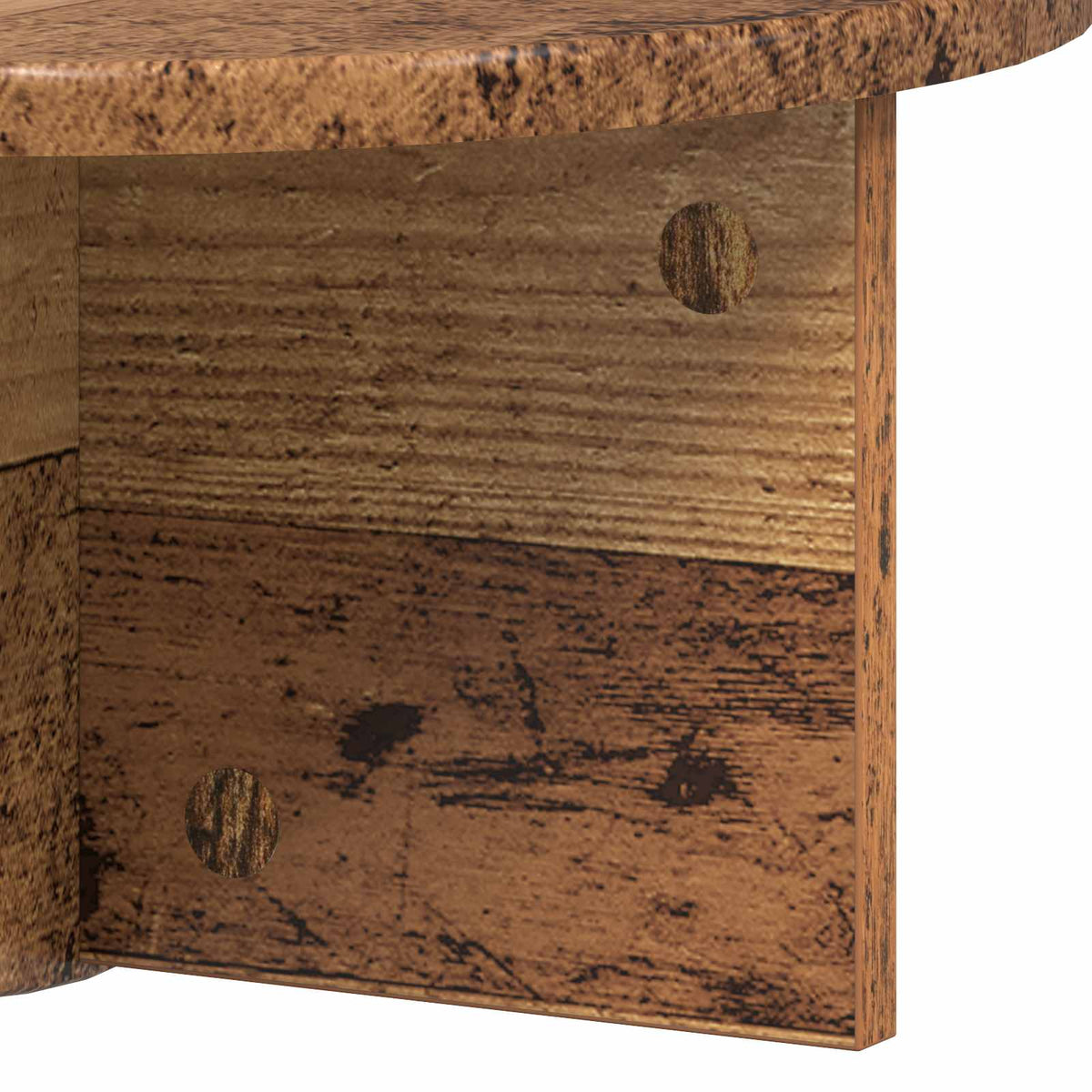 Væghylde Vægmonteret Gammelt træ 38 x 19 x 19 cm