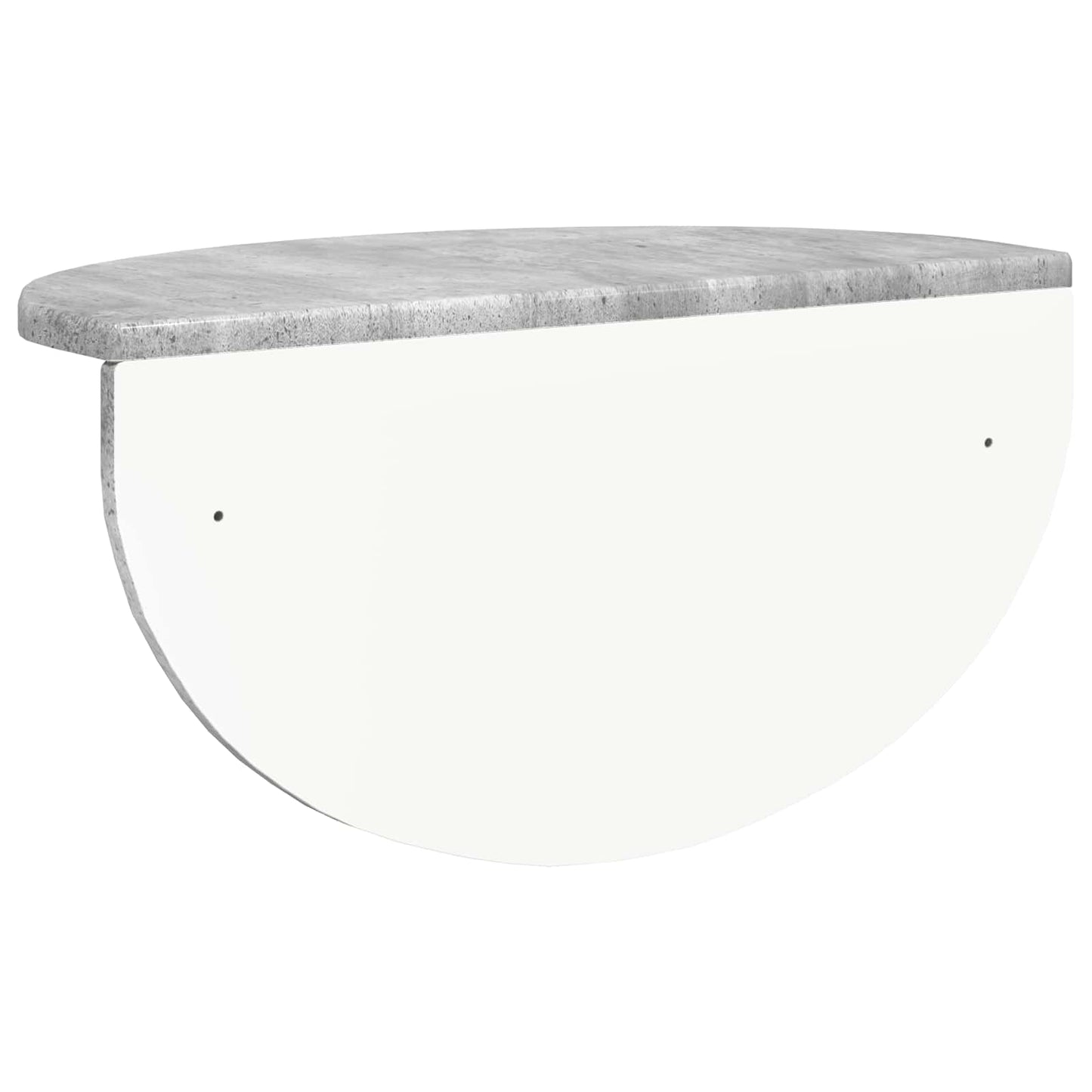 Væghylde 2 stk. Beton Grå 48 x 24 x 24 cm Konstrueret træ