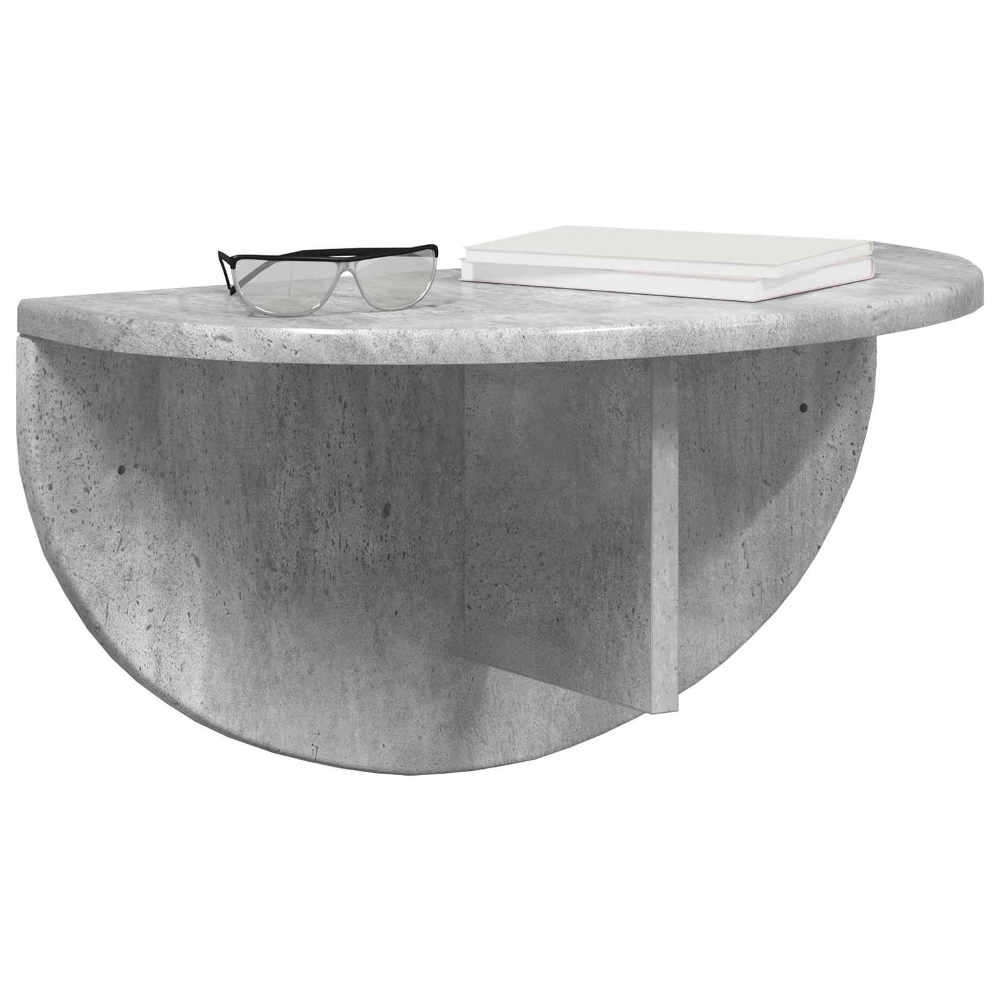 Væghylde 2 stk. Beton Grå 48 x 24 x 24 cm Konstrueret træ