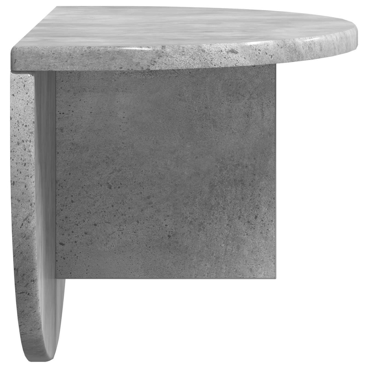Væghylde 2 stk. Beton Grå 48 x 24 x 24 cm Konstrueret træ