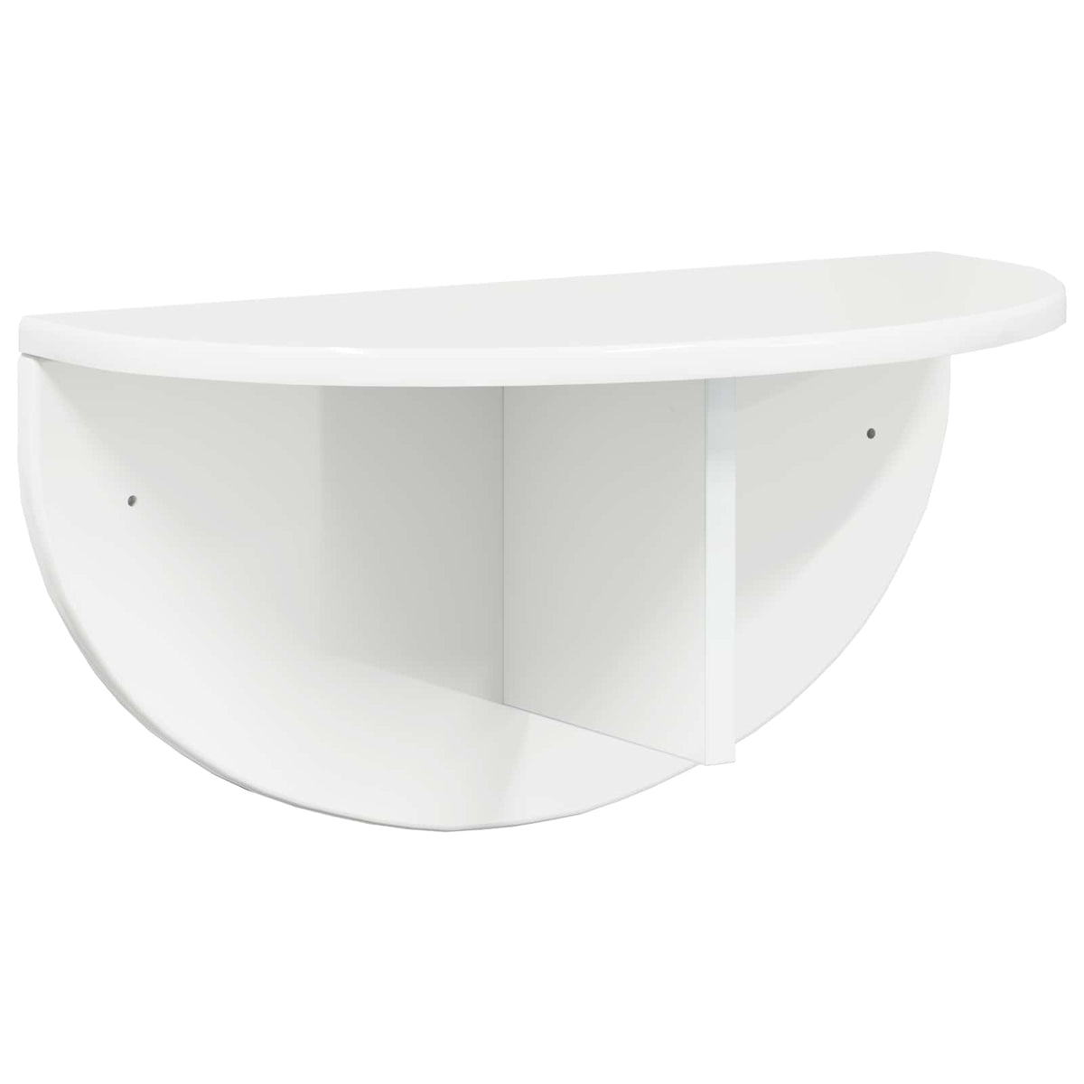 Væghylde Vægmonteret Høj gloss hvid 48 x 24 x 24 cm