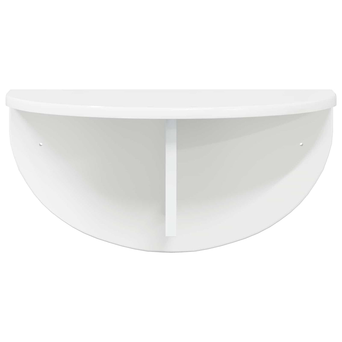 Væghylde Vægmonteret Høj gloss hvid 48 x 24 x 24 cm