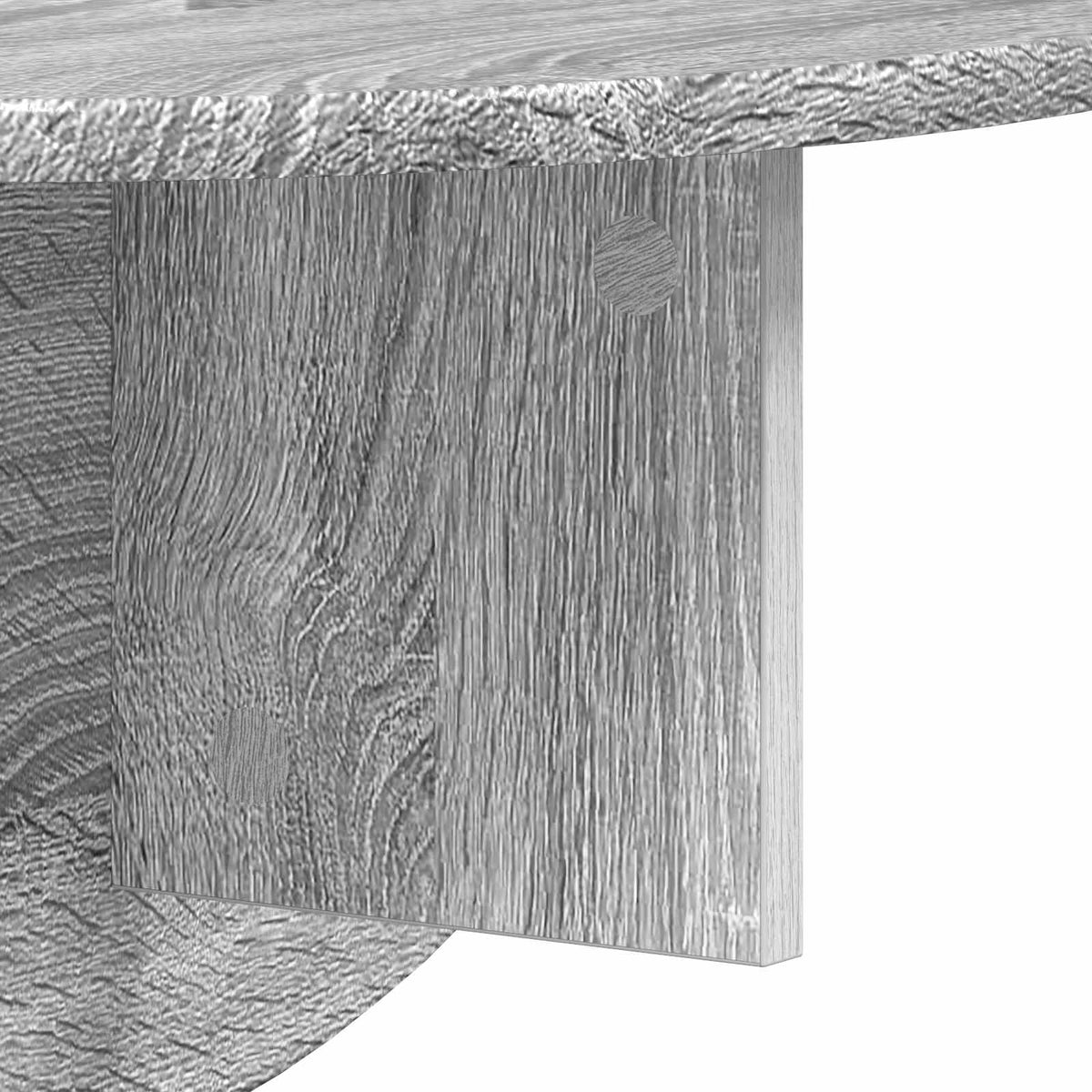 Væghylde 2 stk. Grå Sonoma 48 x 24 x 24 cm Konstrueret træ