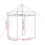 Party Tent 200 x 200 x 306 cm Terrakotta Oxford stof