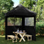 Party Tent 200 x 200 x 306 cm Sort Oxford stof