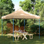 Party Tent 292 x 292 x 315 cm Beige Oxford stof
