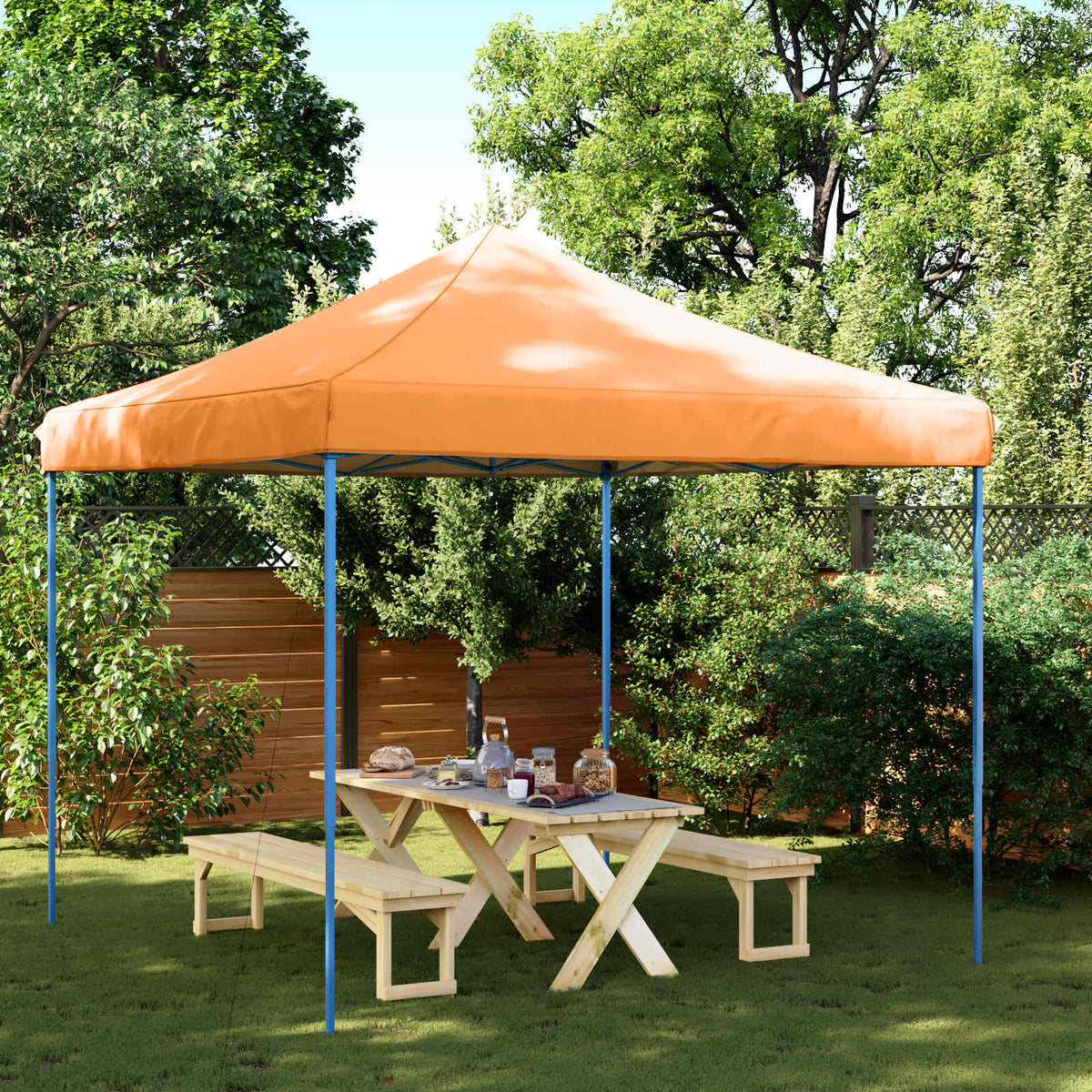 Party Tent 292 x 292 x 315 cm Orange Oxford stof