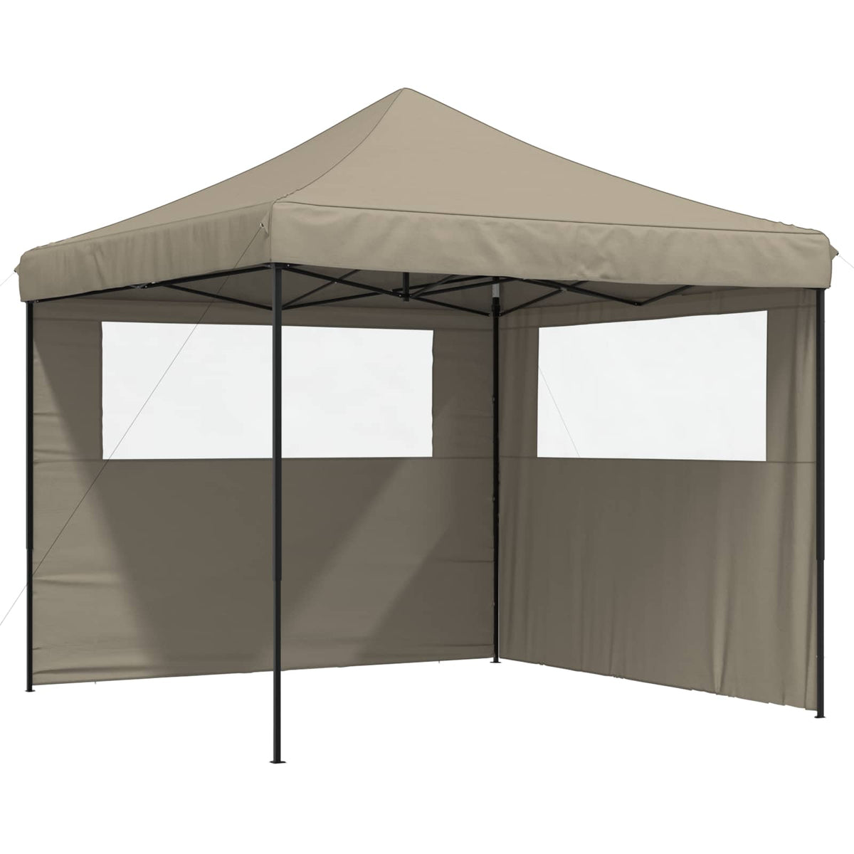 Party Tent 292 x 292 x 315 cm Gråbrun Oxford stof