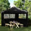 Party Tent Sort 292 x 292 x 315 cm Oxford stof