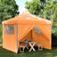 Party Tent 292 x 292 x 315 cm Orange Oxford stof