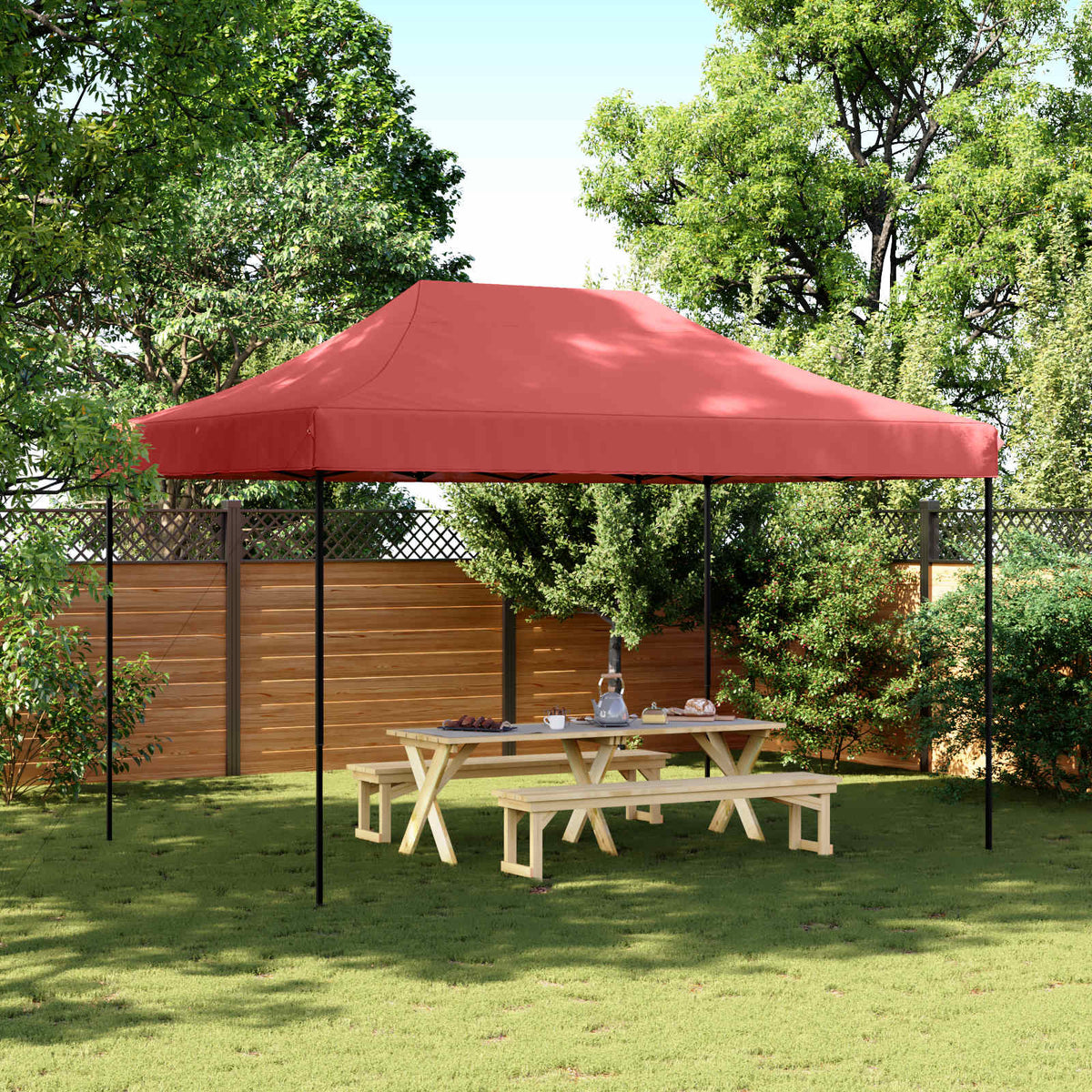 Party Tent 279 x 410 x 315 cm Bordeaux Oxford stof