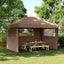 Party Tent 279 x 410 x 315 cm Brun Oxford stof