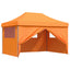 Party Tent 279 x 410 x 315 cm Orange Oxford stof