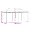 Party Tent 292 x 580 x 315 cm Sort Oxford stof