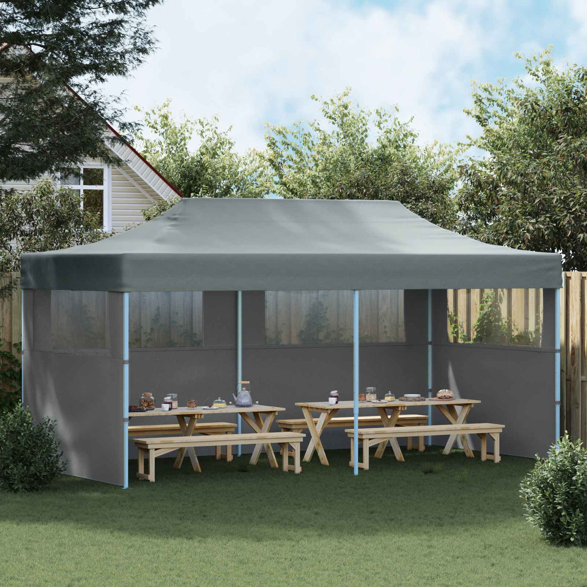 Party Tent 291 x 580 x 315 cm Antracit Oxford stof