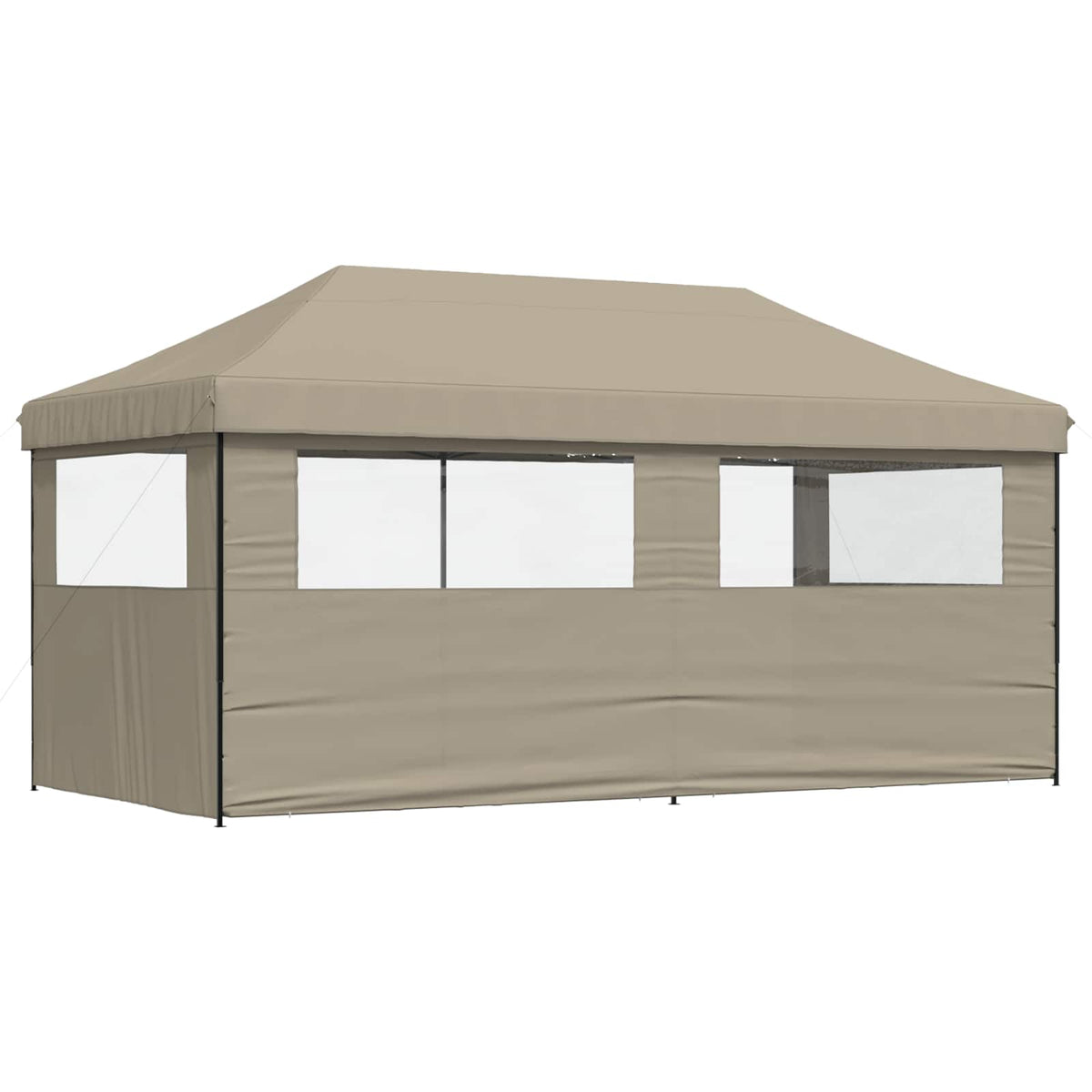Party Tent 292 x 580 x 315 cm Gråbrun Oxford stof