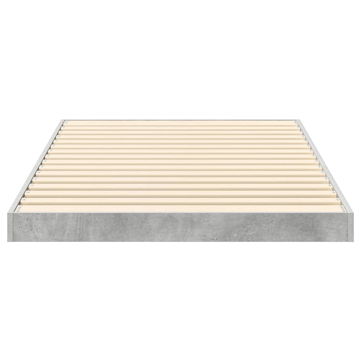 Gulv seng ramme Beton Grå 75 x 190 cm Konstrueret træ