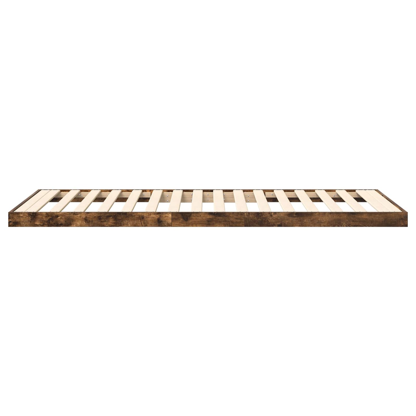 Gulv seng ramme Røget eg 75 x 190 cm Konstrueret træ