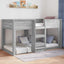 Gulv seng ramme Sonoma 75 x 190 cm Konstrueret træ