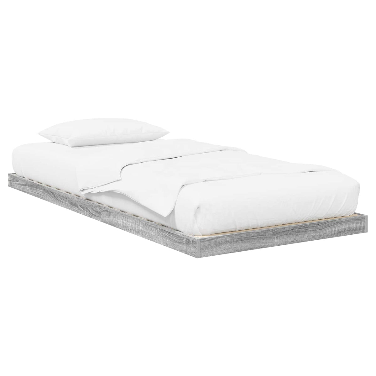 Gulv seng ramme Sonoma 75 x 190 cm Konstrueret træ