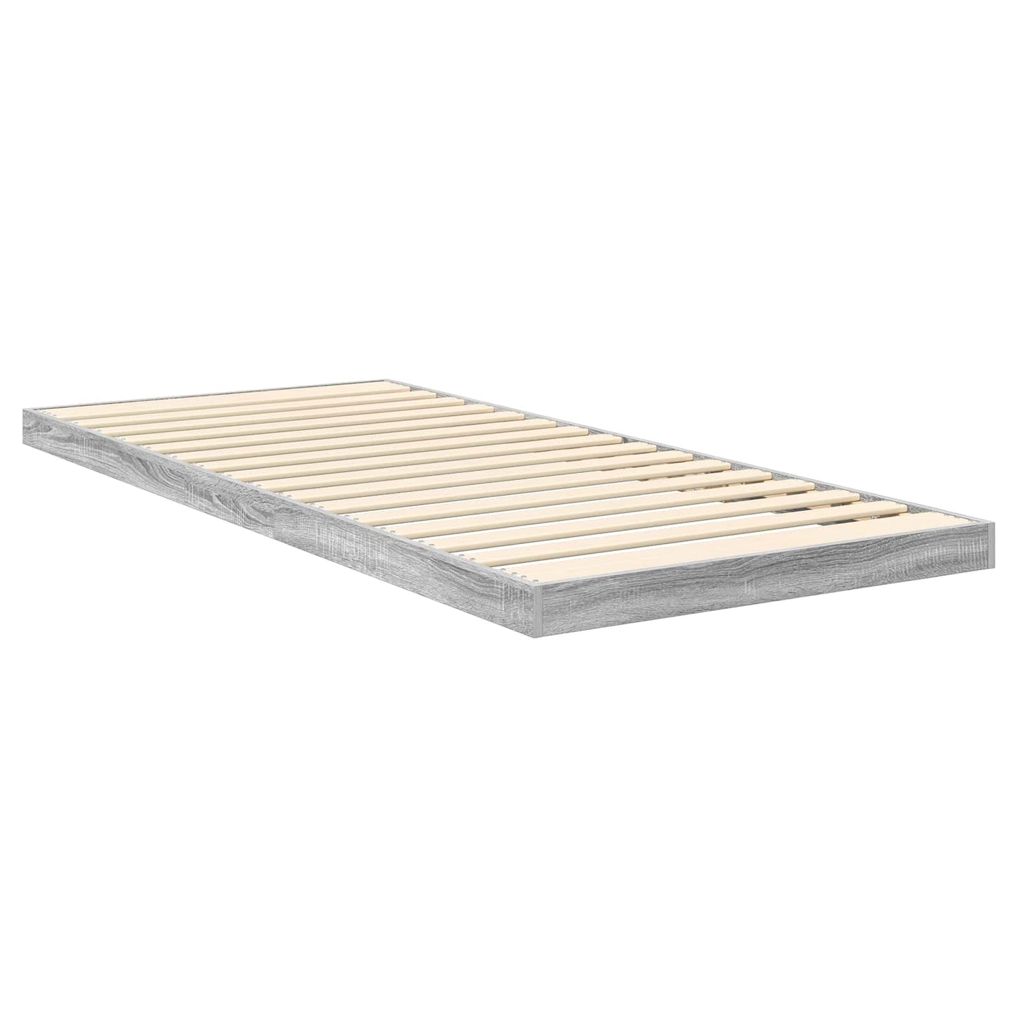Gulv seng ramme Sonoma 75 x 190 cm Konstrueret træ