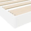 Gulv seng ramme Hvid 80 x 200 cm Konstrueret træ
