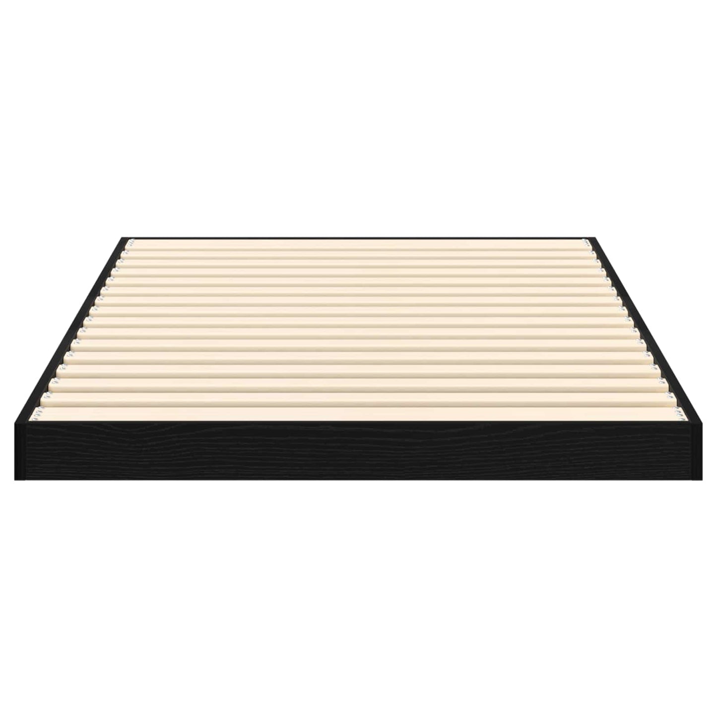 Gulv seng ramme Sort eg 80 x 200 cm Konstrueret træ
