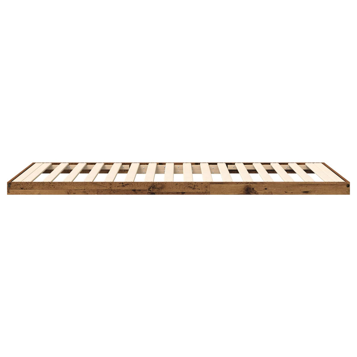 Gulv seng ramme Gammelt træ 80 x 200 cm Konstrueret træ