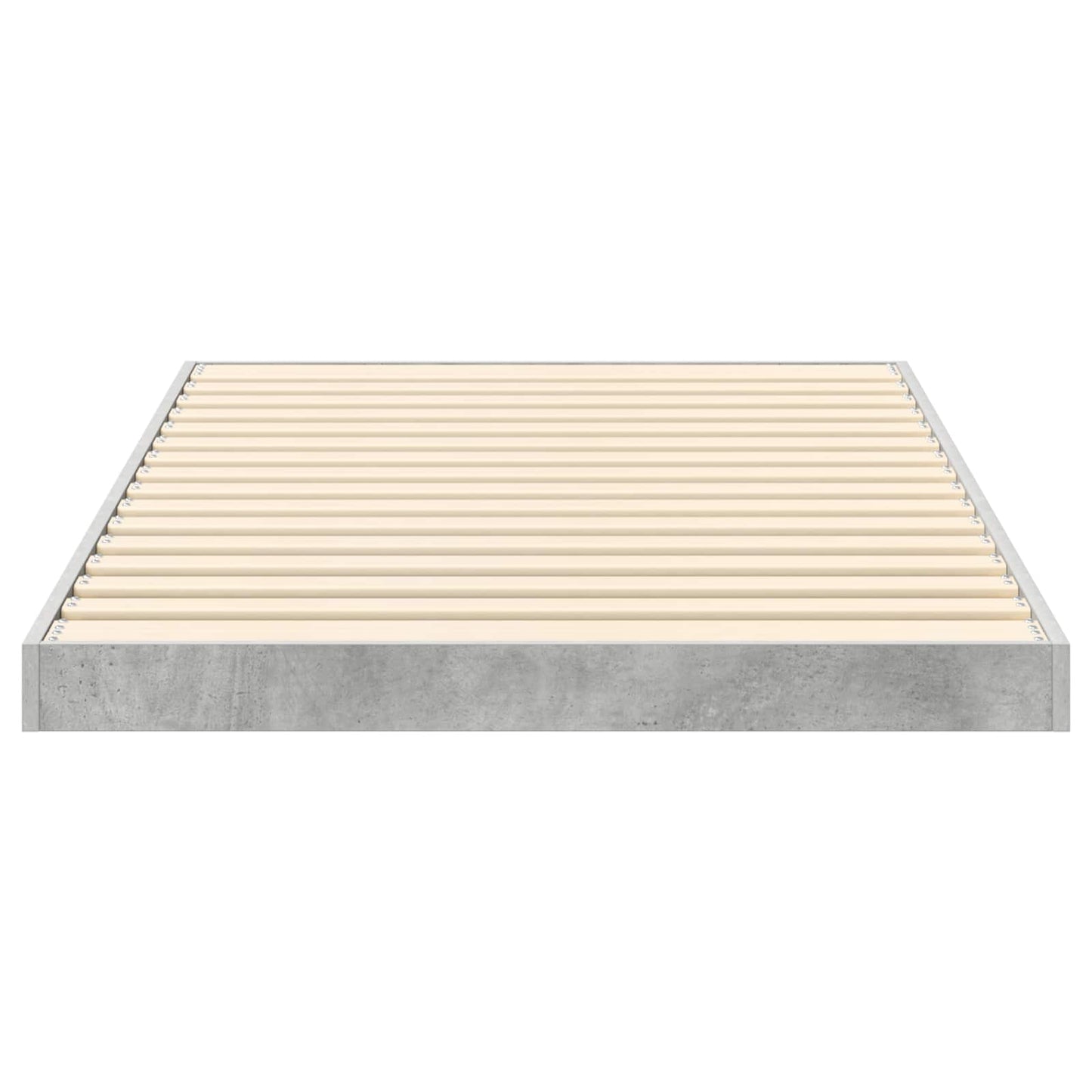 Gulv seng ramme Beton Grå 100 x 200 cm Konstrueret træ