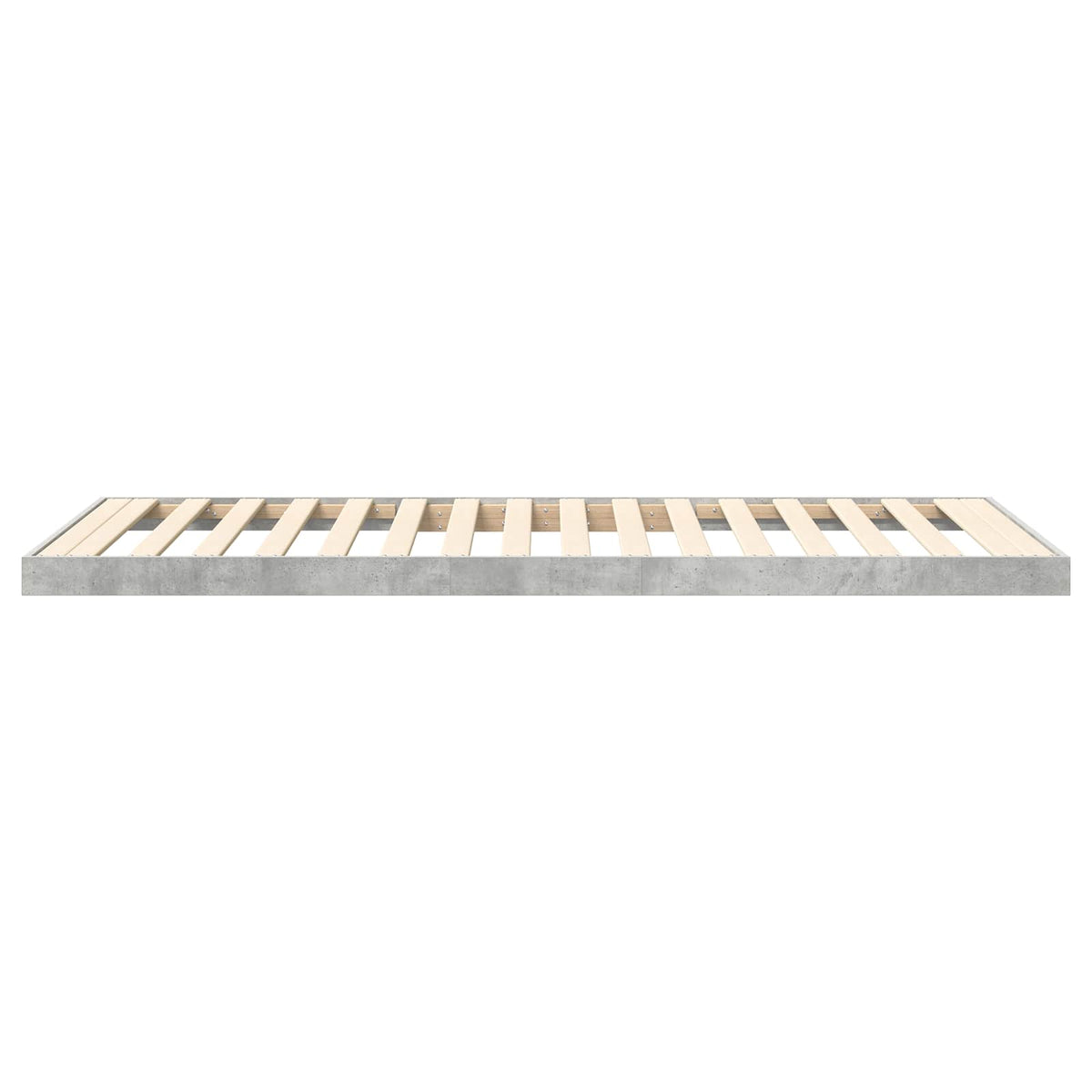 Gulv seng ramme Beton Grå 100 x 200 cm Konstrueret træ