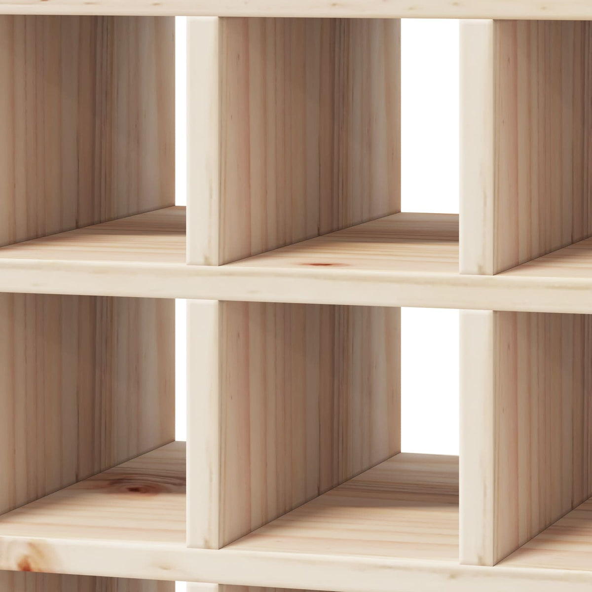 Vinfad 2 stk. Naturfarvet 56 x 25 x 56 cm Massiv fyrretræ