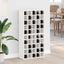 Vinfad 2 stk. Hvid 56 x 25 x 56 cm Massiv fyrretræ