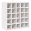 Vinfad 2 stk. Hvid 56 x 25 x 56 cm Massiv fyrretræ