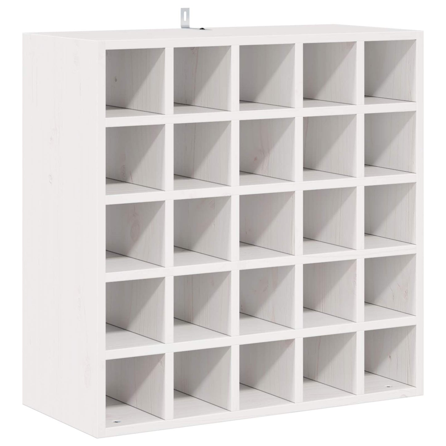 Vinfad 2 stk. Hvid 56 x 25 x 56 cm Massiv fyrretræ