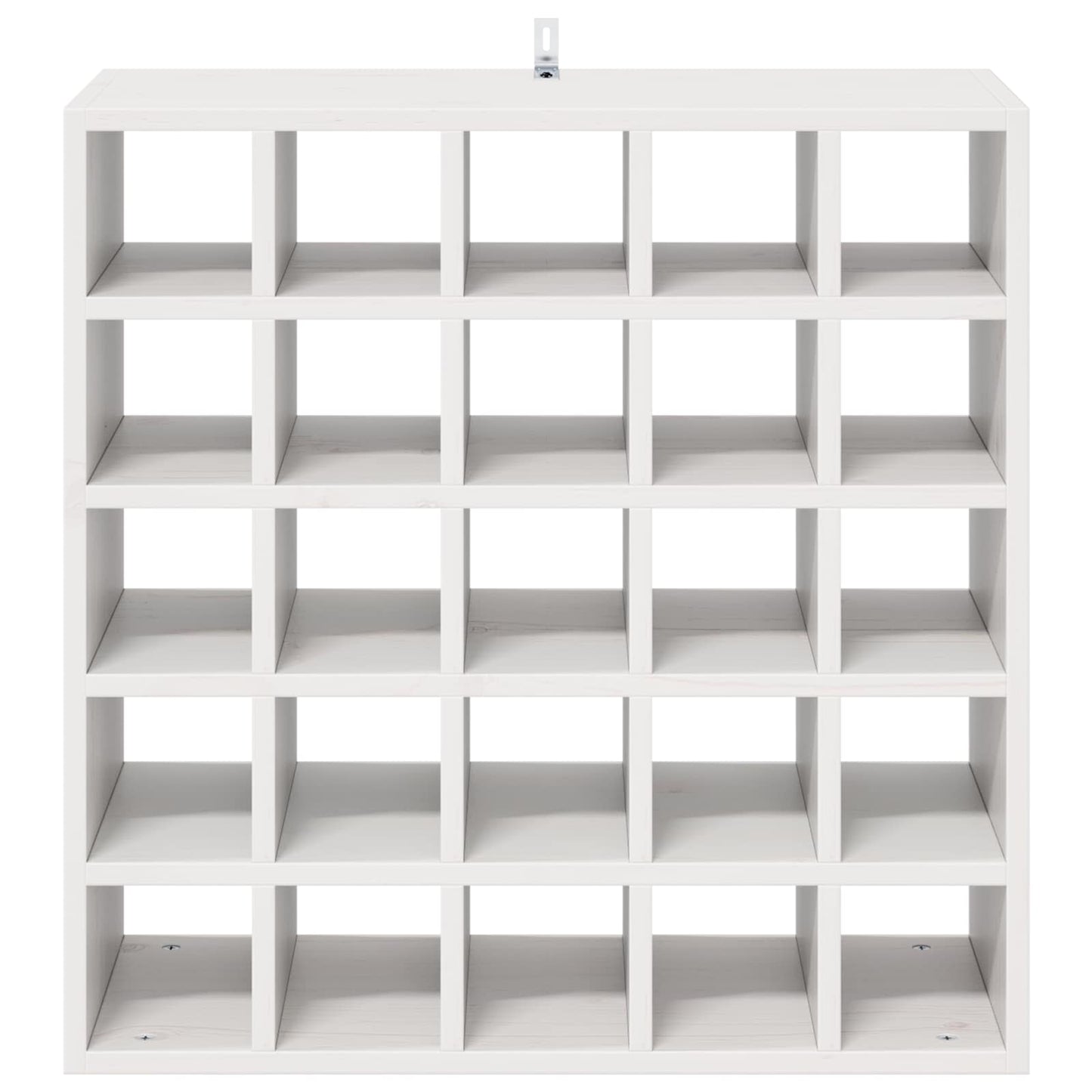 Vinfad 2 stk. Hvid 56 x 25 x 56 cm Massiv fyrretræ
