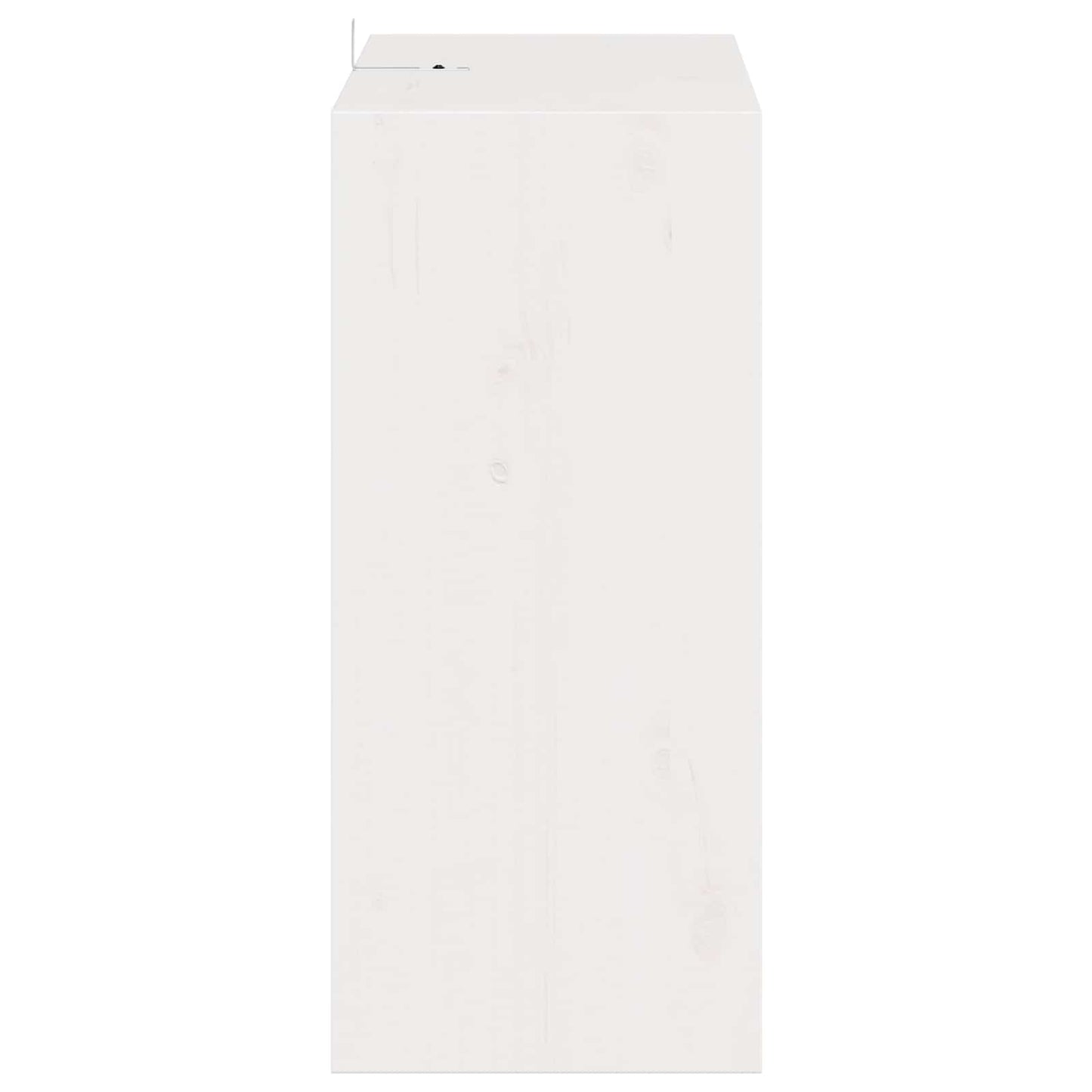 Vinfad 2 stk. Hvid 56 x 25 x 56 cm Massiv fyrretræ