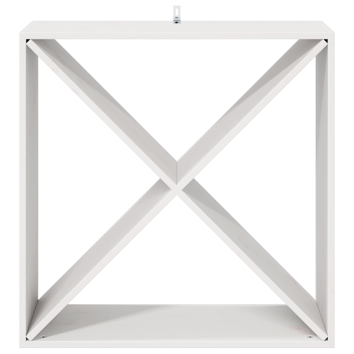 Vinfad 2 stk. Hvid 62 x 25 x 62 cm Massiv fyrretræ