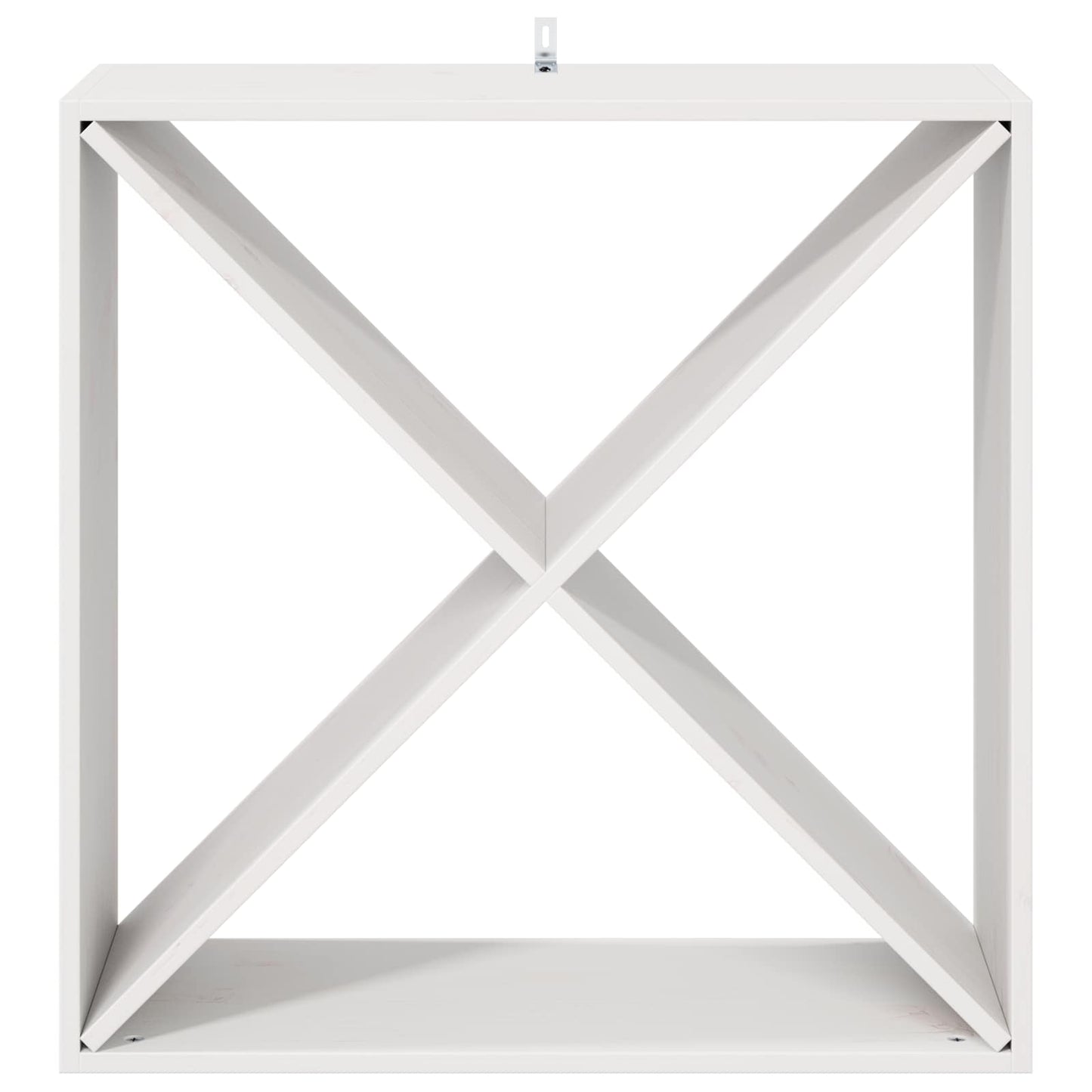 Vinfad 4 stk. Hvid 62 x 25 x 62 cm Massiv fyrretræ