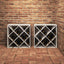 Vinfad 2 stk. Hvid 62 x 25 x 62 cm Massiv fyrretræ
