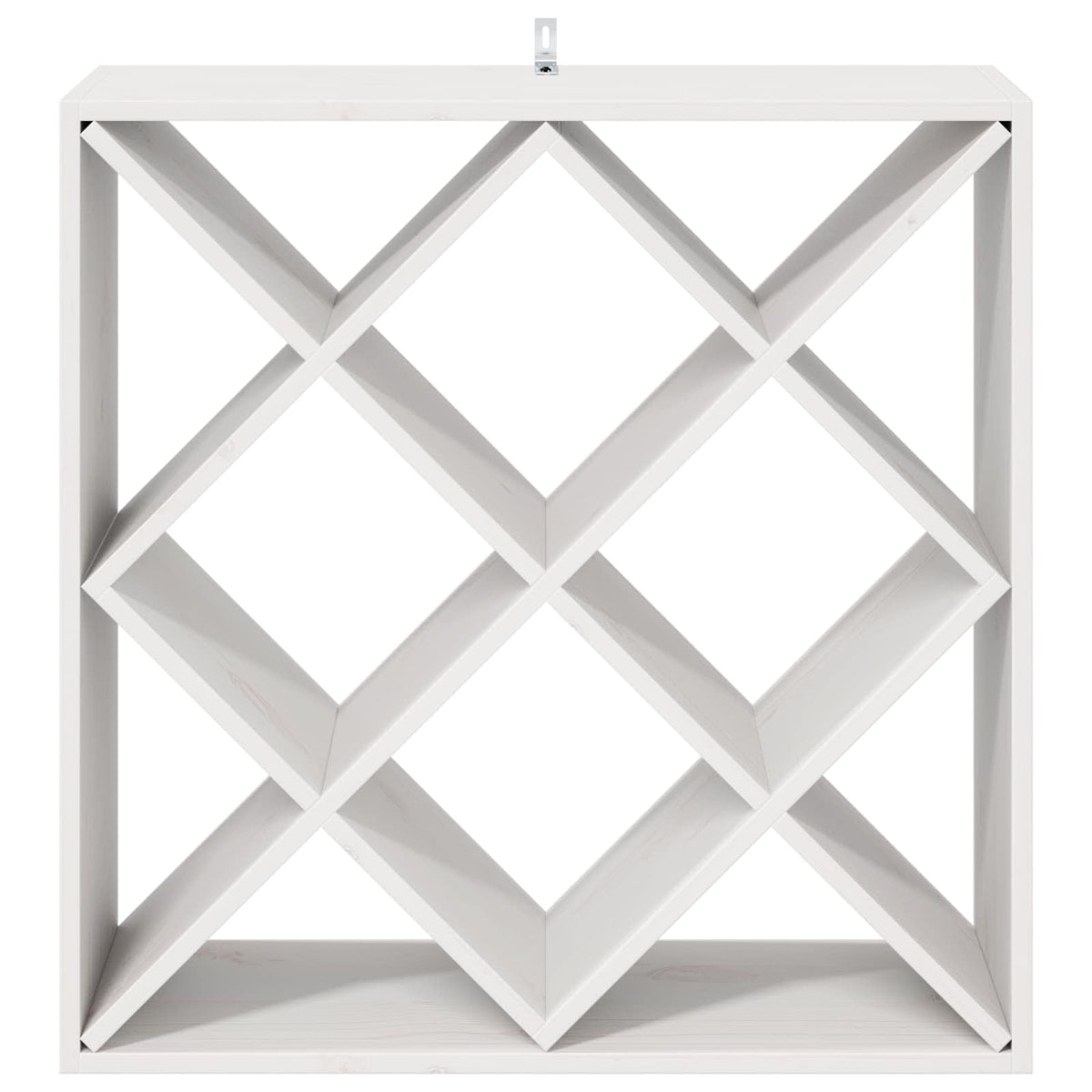 Vinfad 2 stk. Hvid 62 x 25 x 62 cm Massiv fyrretræ
