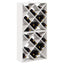 Vinfad 2 stk. Hvid 62 x 25 x 62 cm Massiv fyrretræ