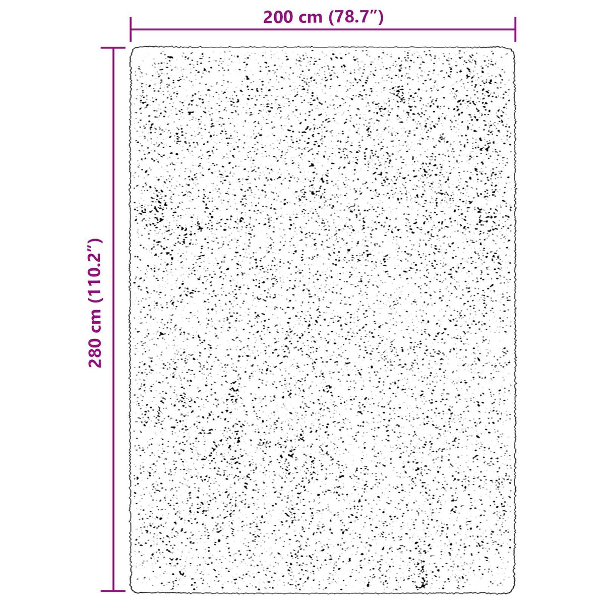 Medium luv blød og vaskbar tæppe HUARTE Brun 200 x 280 cm