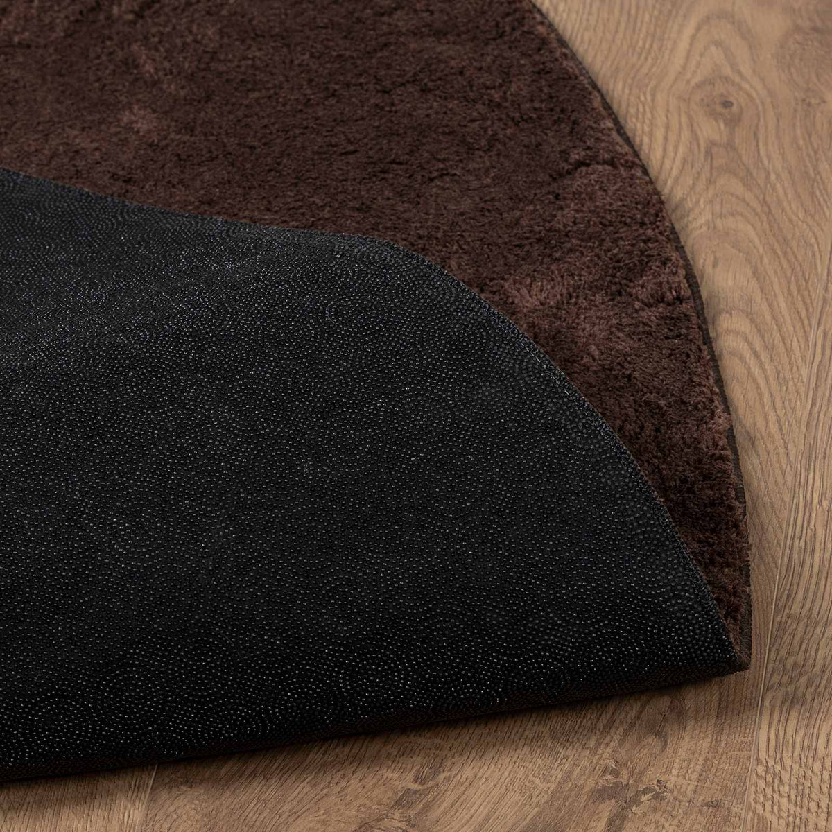 Medium luv blød og vaskbar tæppe HUARTE Brun Ø 120 CM Polyester