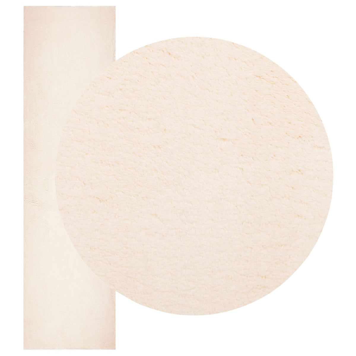 Medium luv blød og vaskbar tæppe HUARTE Beige 80 x 400 cm