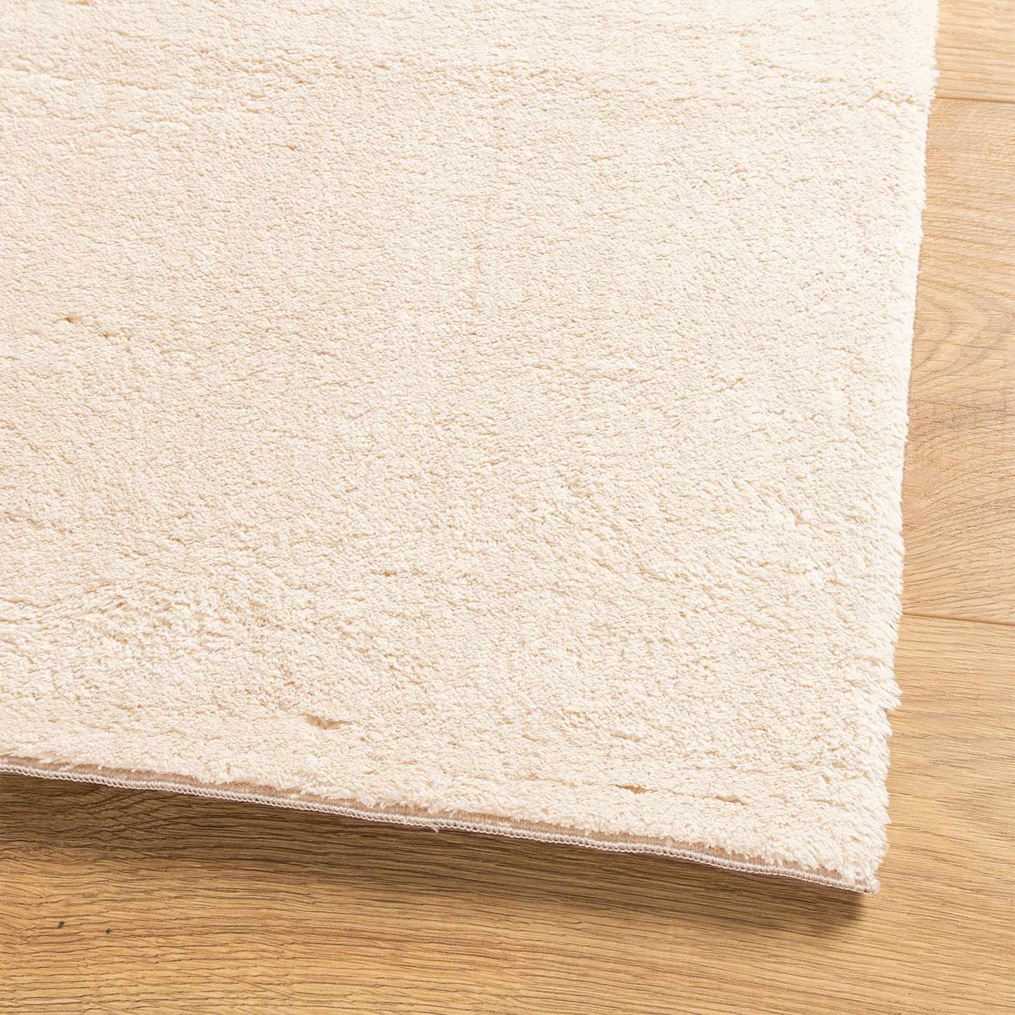Medium luv blød og vaskbar tæppe HUARTE Beige 80 x 500 cm