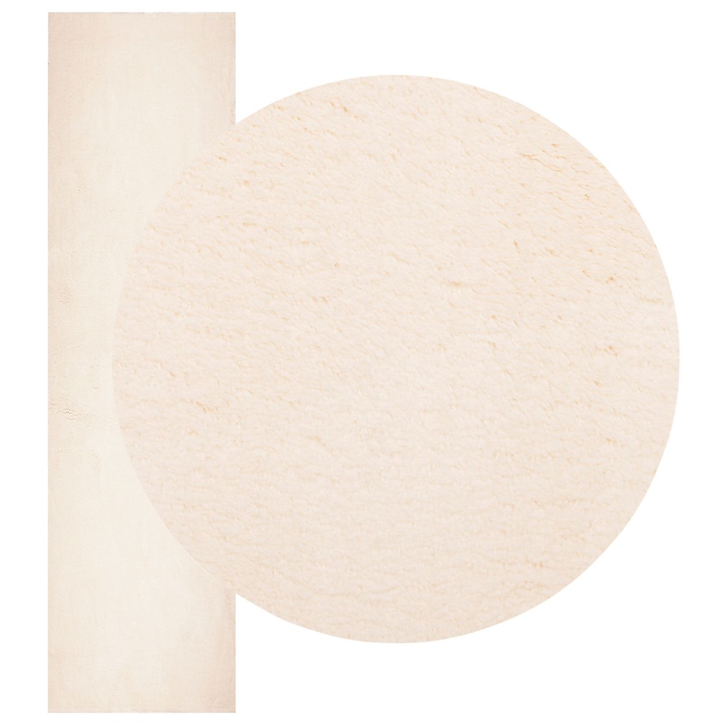 Medium luv blød og vaskbar tæppe HUARTE Beige 80 x 750 cm