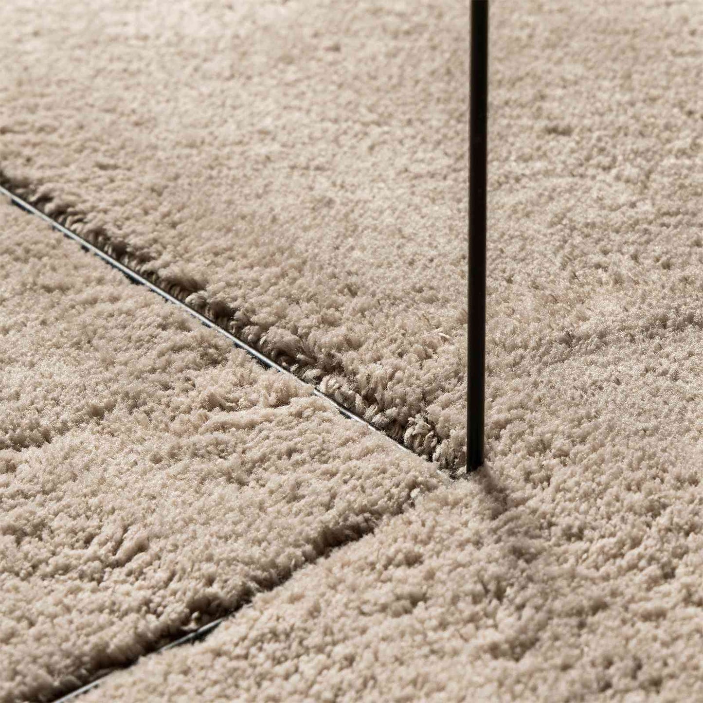 Medium luv blød og vaskbar tæppe HUARTE Sandfarvet 1000 x 80 cm