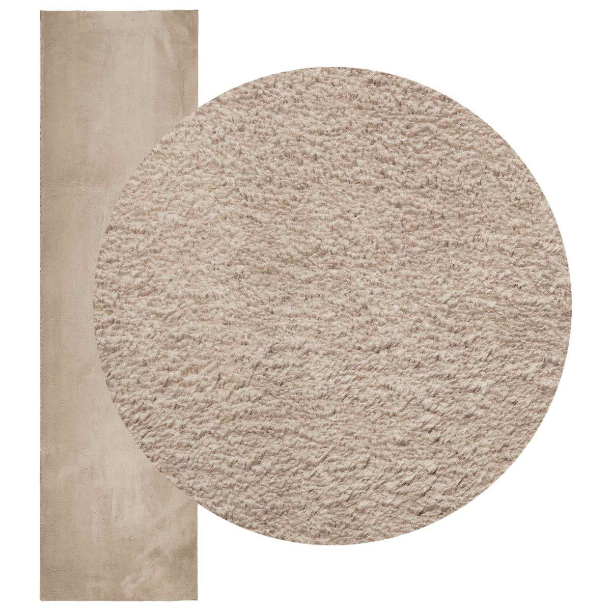 Medium luv blød og vaskbar tæppe HUARTE Sandfarvet 1000 x 80 cm