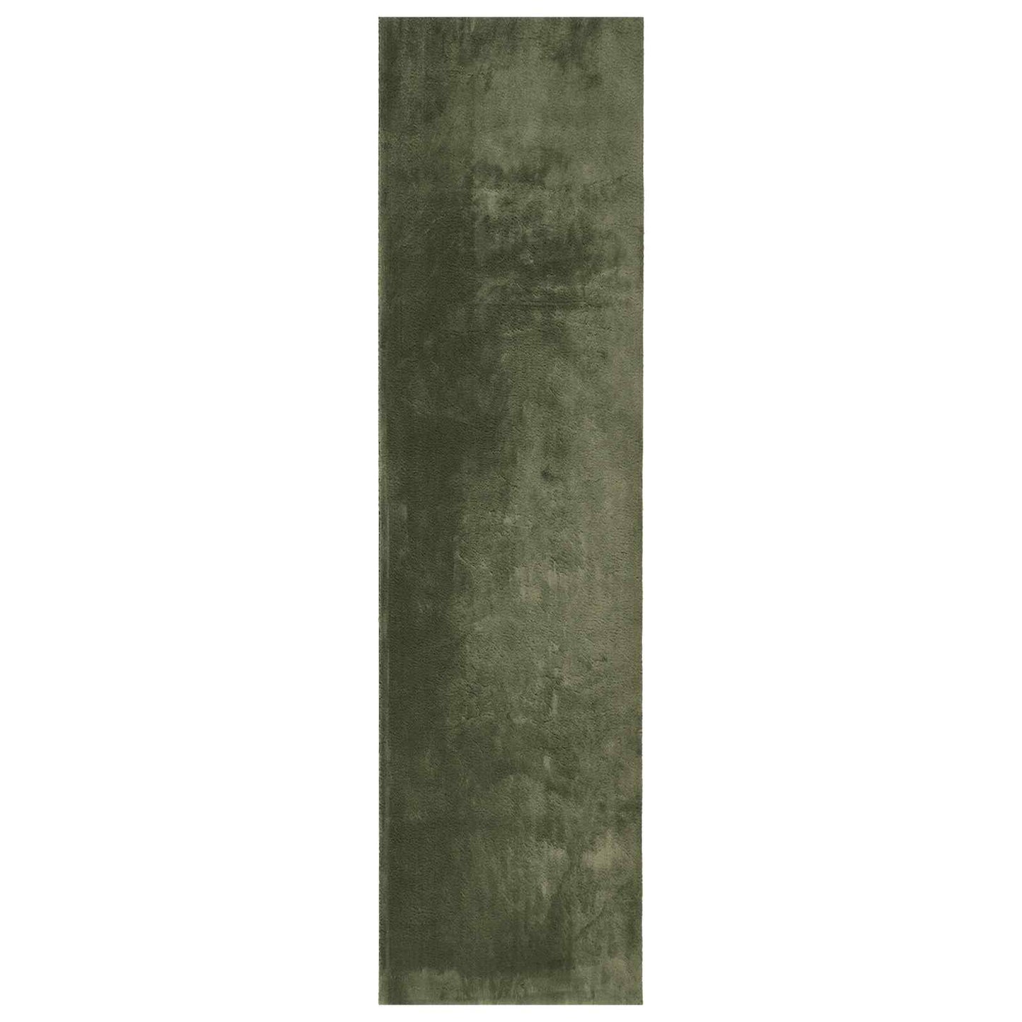 Medium luv blød og vaskbar tæppe HUARTE Skovgrøn 750 x 80 cm