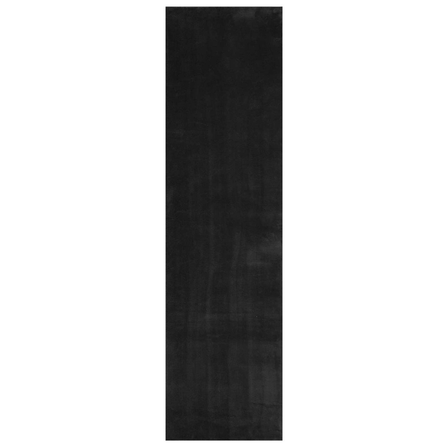 Medium luv blød og vaskbar tæppe HUARTE Sort 400 x 80 cm